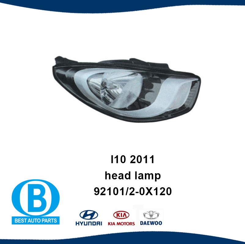  Headlight 92101-0X120 92102-0X120 for Hyundai I 10 2011