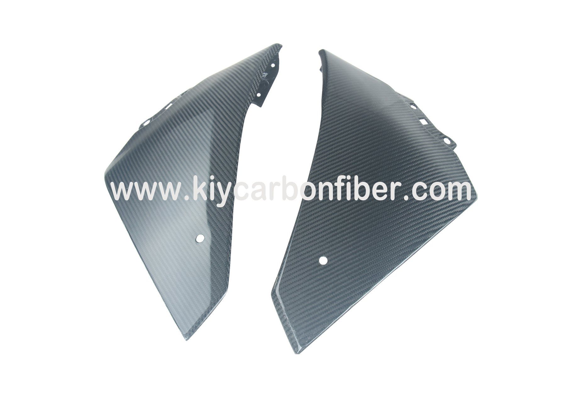 Twill Carbon Fiber Motorcycle Side Panels for YAMAHA R1 Glossy