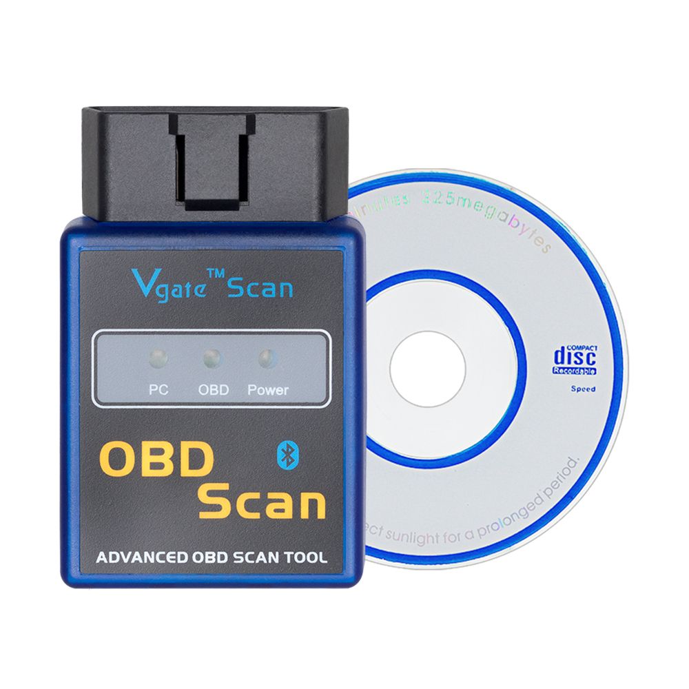 a++Quality Mini Elm 327 Bluetooth with Pici8f25K80 Chip Vgate Scan OBD2 / Obdii Elm327 Bluetooth V1.5 Code Scanner Free Shipping