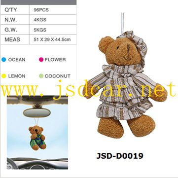 Car Plush Air Freshener, Customized Designs and Logos (JSD-D0019)