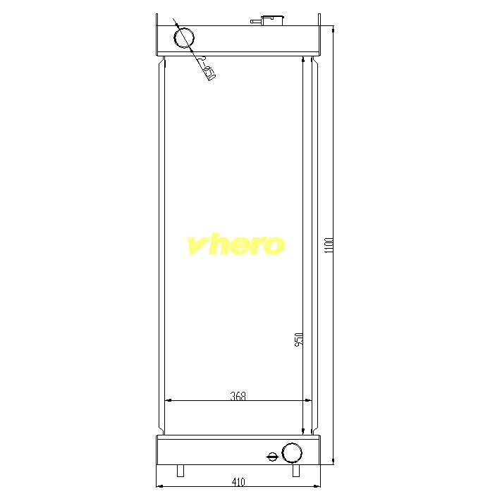 Auto Parts Heat Exchanger Aluminum Radiator for Technical Vehicle Cat 329d