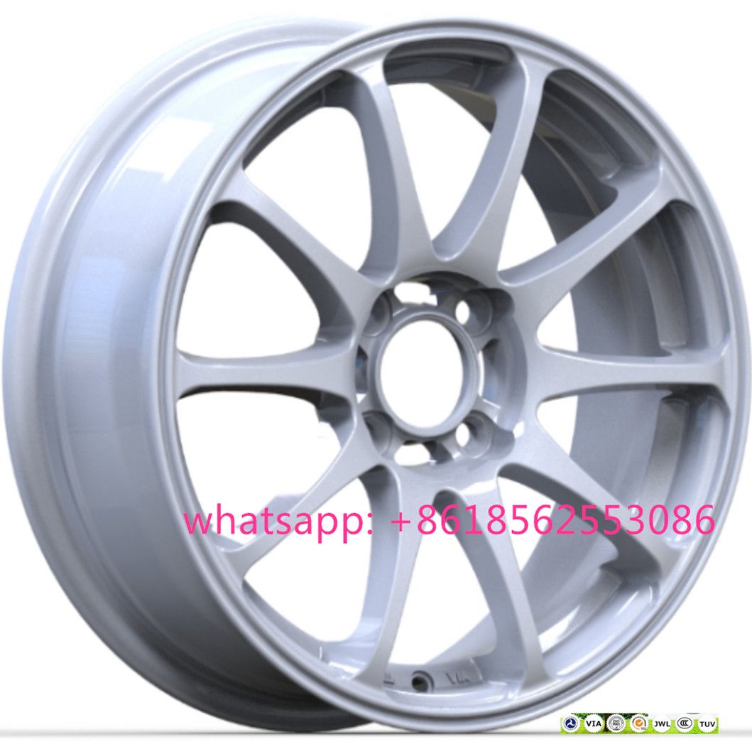 White Wheels Aluminum Rims Japan Race Alloy Wheel Rim