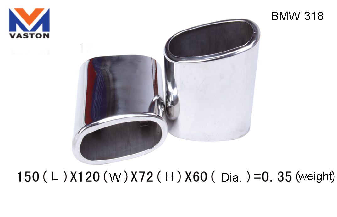 Exhaust/Muffler Pipe for BMW-318, Made of Stainless Steel 304B