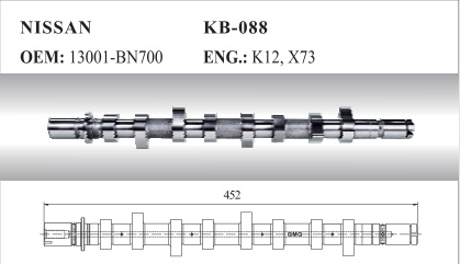 Auto Camshaft for Nissan (13001-BN700)
