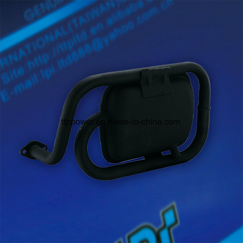 Bajaj Motorcycle Parts Black Stainless Steel Muffler