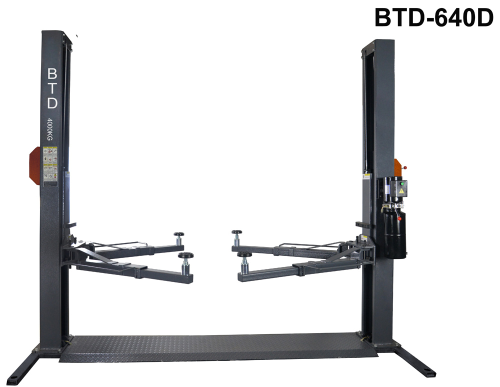 2 Post Lift Car Wash or Repair Machine Lift Professional Asymmetrica 2 Post Hydraulic Car Lift
