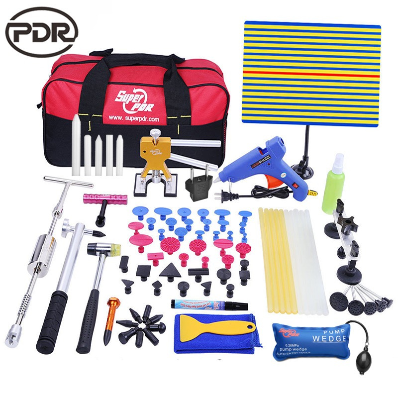 Pdr Tools Car Hail Damage Repair Tool Hot Melt Glue Sticks Glue Gun Puller Tabs Kit