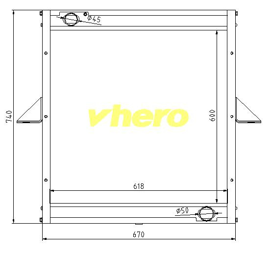 Auto Spare Parts Auto Radiator for Truck FAW Jiefang 1301025A-X112D