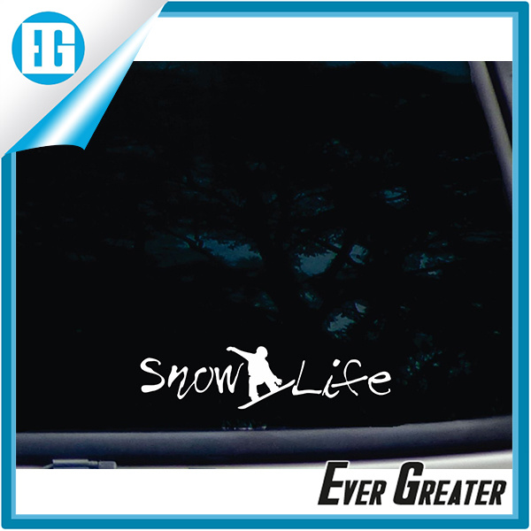 Snow Board Snow Life PVC Window Decal Sticker