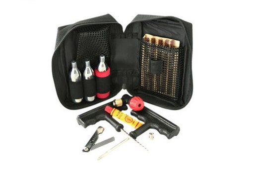 Motorcycle Tyre Puncture Repair & Inflation Kit