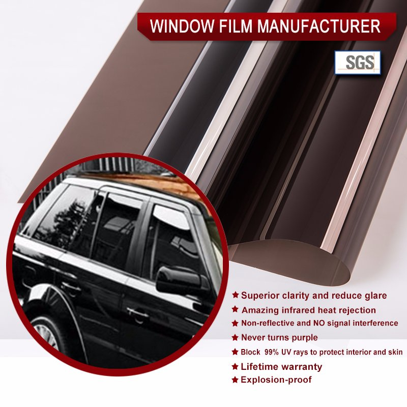 Factory Price for Window Film 2 Ply Dark Black Anti-Scratch Glue Tint Film