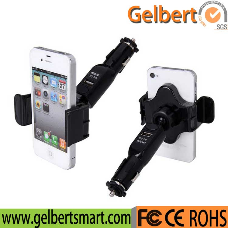 Gelbert Professional Export Car Cigarette Plug Charge Phone Holder