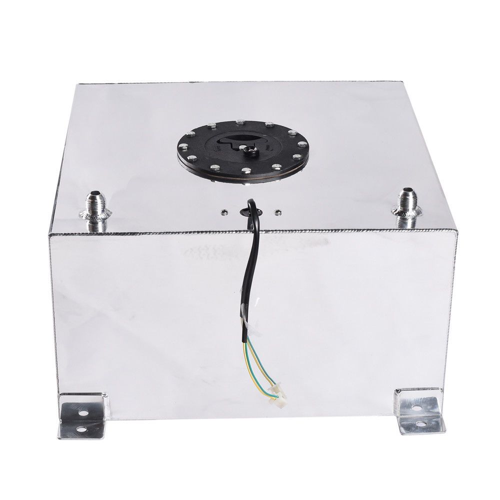 Polished Aluminum 10 Gallon Light Race Drift Fuel Cell Gas Tank