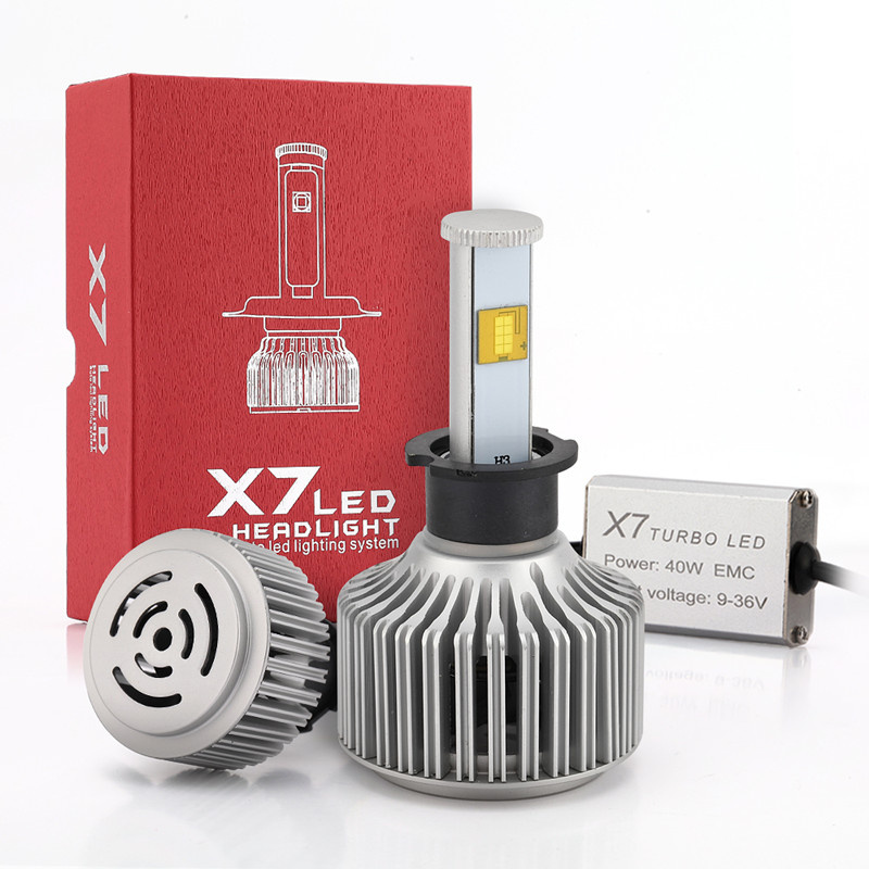 H3 3600lumens 40W 6000k LED Headlights for Cars