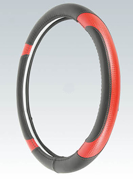 PVC Wth PU Steering Wheel Cover (BT7333)