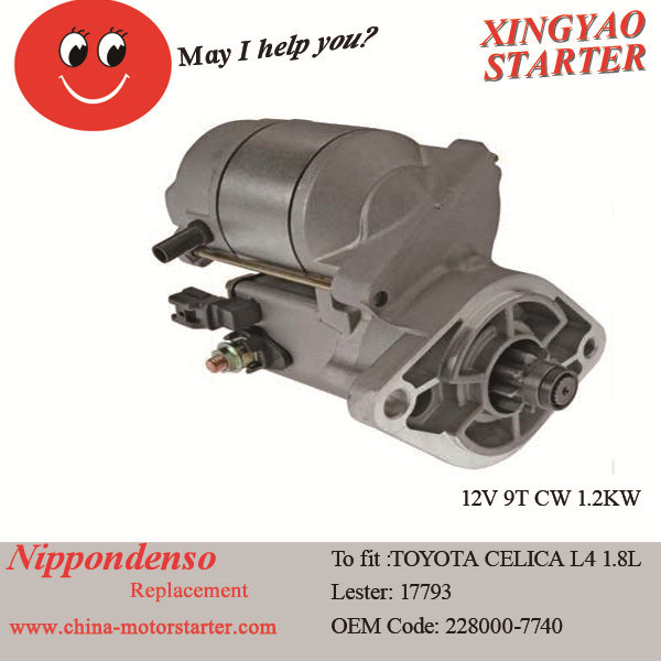 Denso Starter for Toyota Celica 2000-2005 L4, 1.8L (228000-7740)