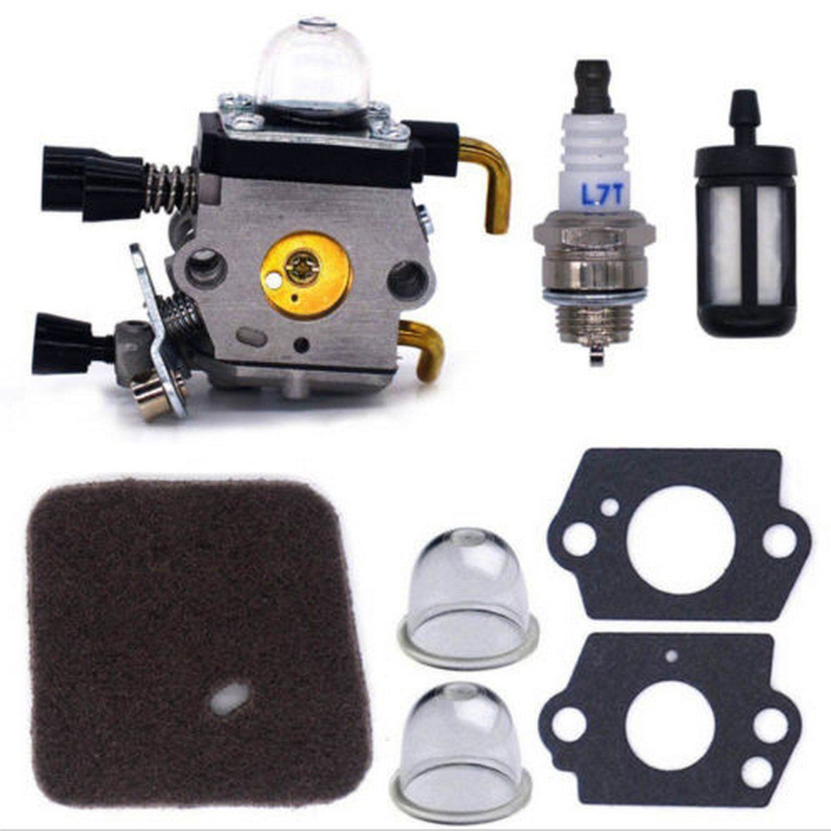 Carburetor for Stihl Fs38 Fs45 Fs46 Fs55 Fs76 Fs80 Fs85 Carb with Air Fuel Filter