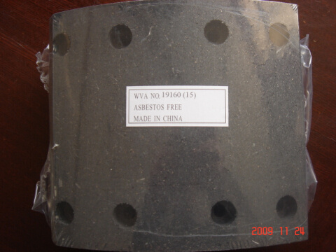 19160 (15) for Saudi Arabia Heavy Duty for Benz Truck Brake Lining Brake Pads