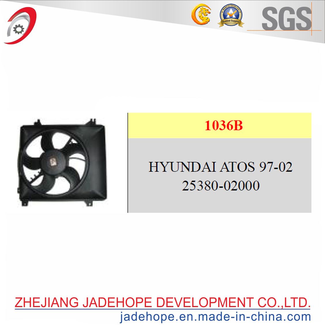Radiator Fans Assy of and Fan Motor for Hyundai