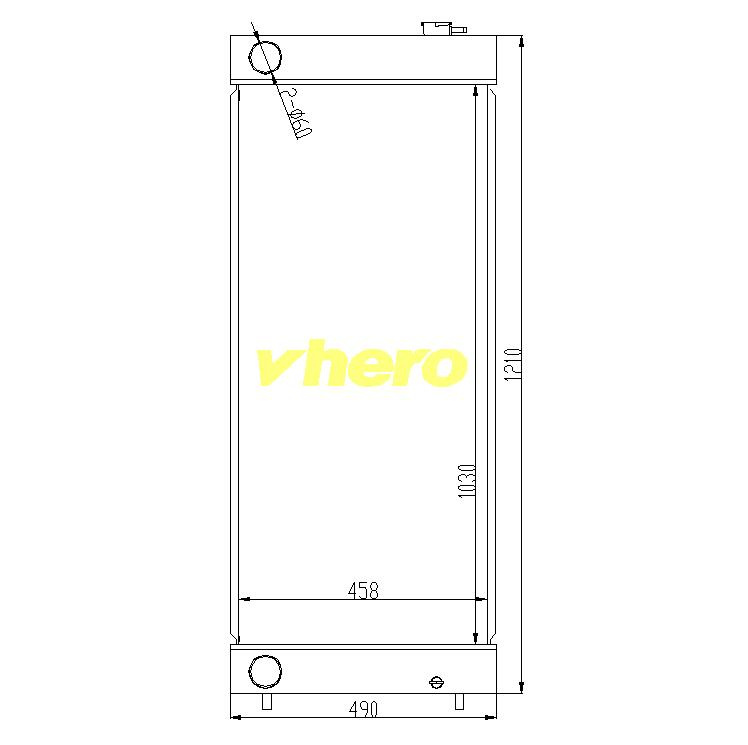 Heat Exchanger Aluminum Auto Radiator for Technical Vehicle Sumitomo 350-3b