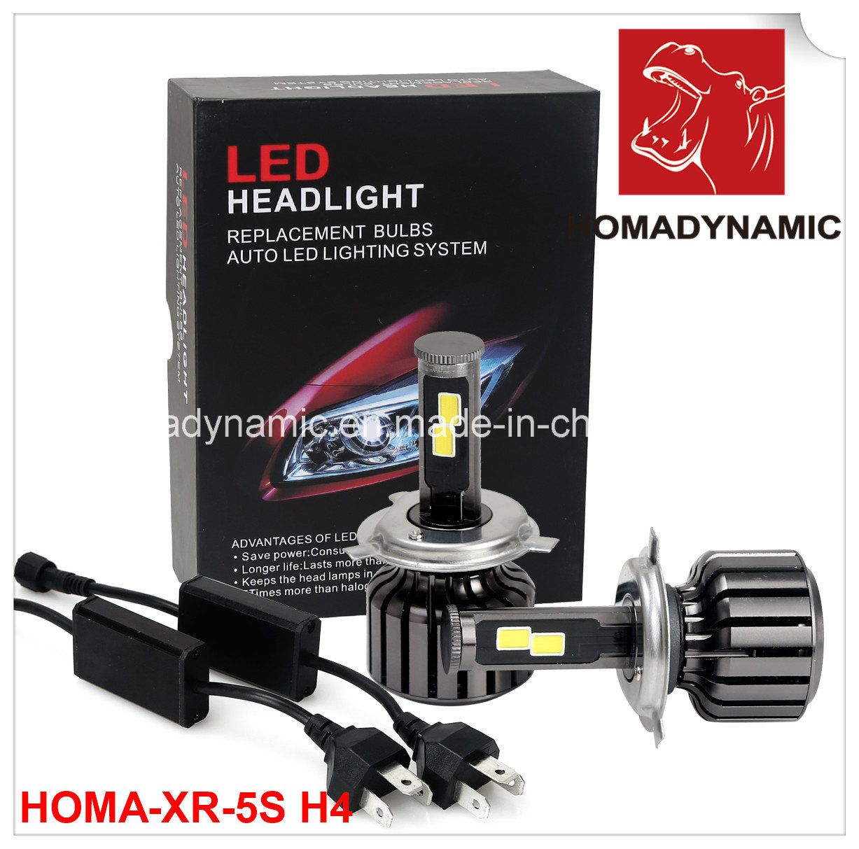 60W COB LED Headlight H4 Hi/Low LED Headlight