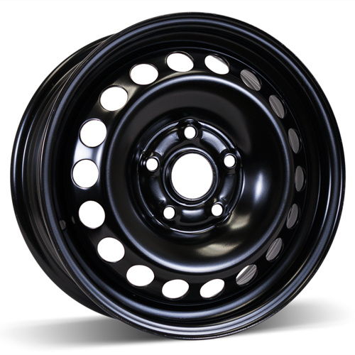 15X6 (5-112) Black Winter Steel Wheel Rim