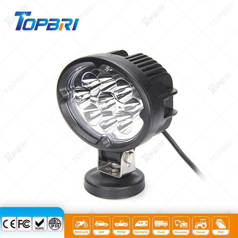 E-MARK Approved EMC 12V 27W Oval LED Agricultural Headlight