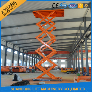 2ton Hydraulic Electric Building Goods Scissor Lift Price