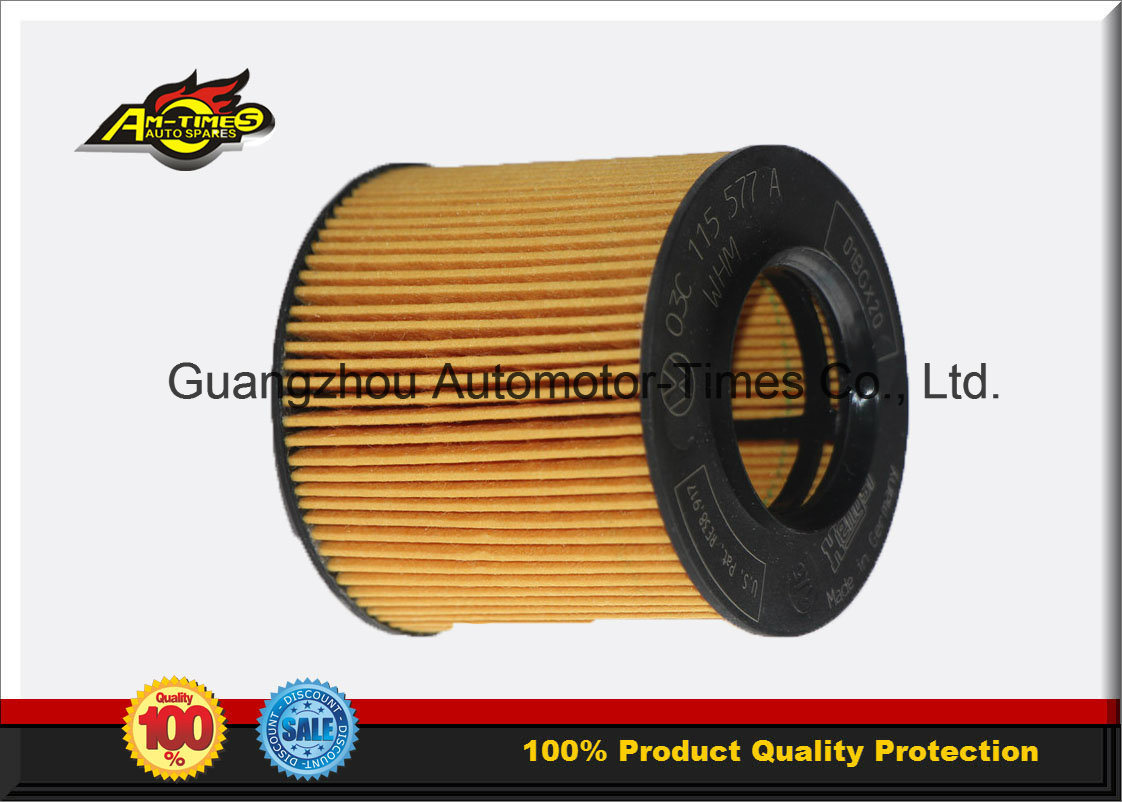 Auto Spare Parts 03c115562 03c 115 577 a 03c115562A Oil Filter for Volkswagen