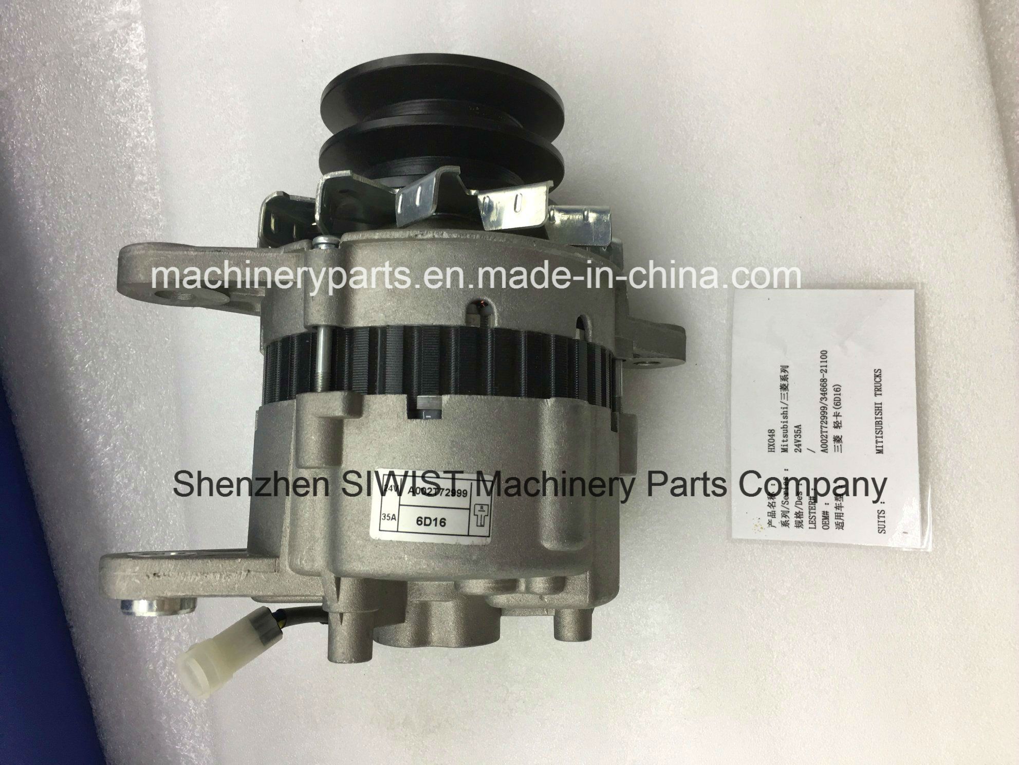 Alternator A002t72999 for Mitisubishi Trucks Diesele 6D16