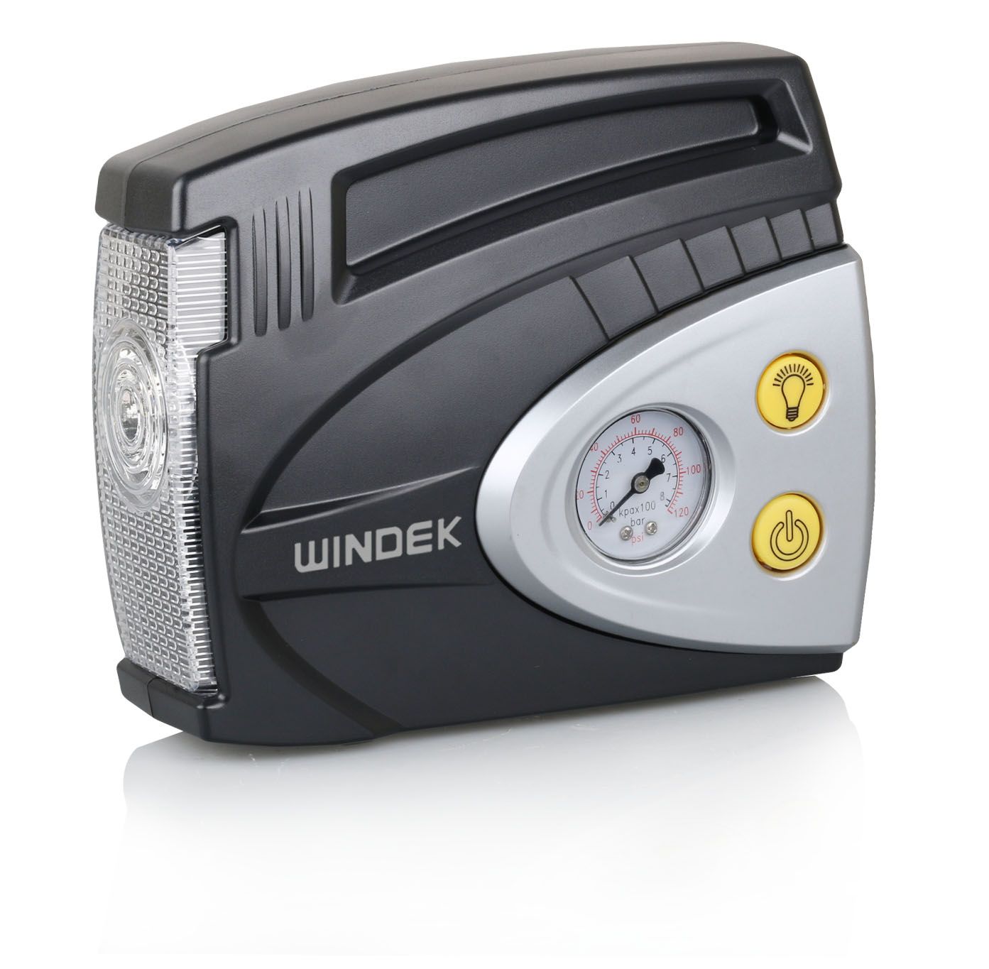 Automatic 12V Portable Car Air Compressor Mini Analog Tire Inflator with LED Light