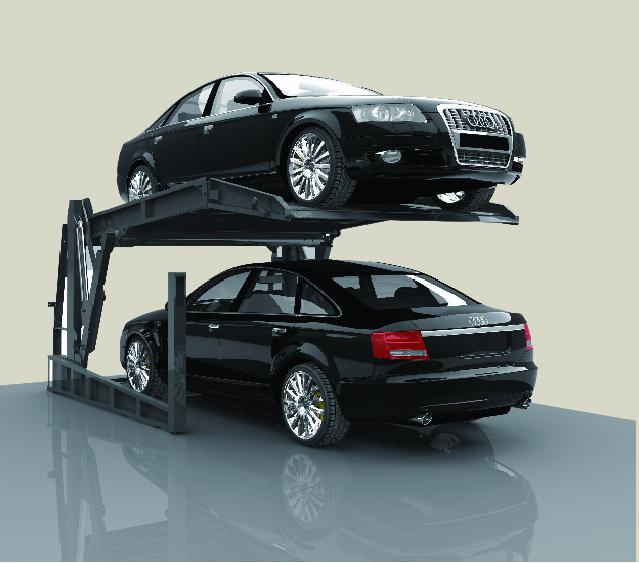 Ce Certification 2 Post Hydraulic Tilting Car Parking Lift