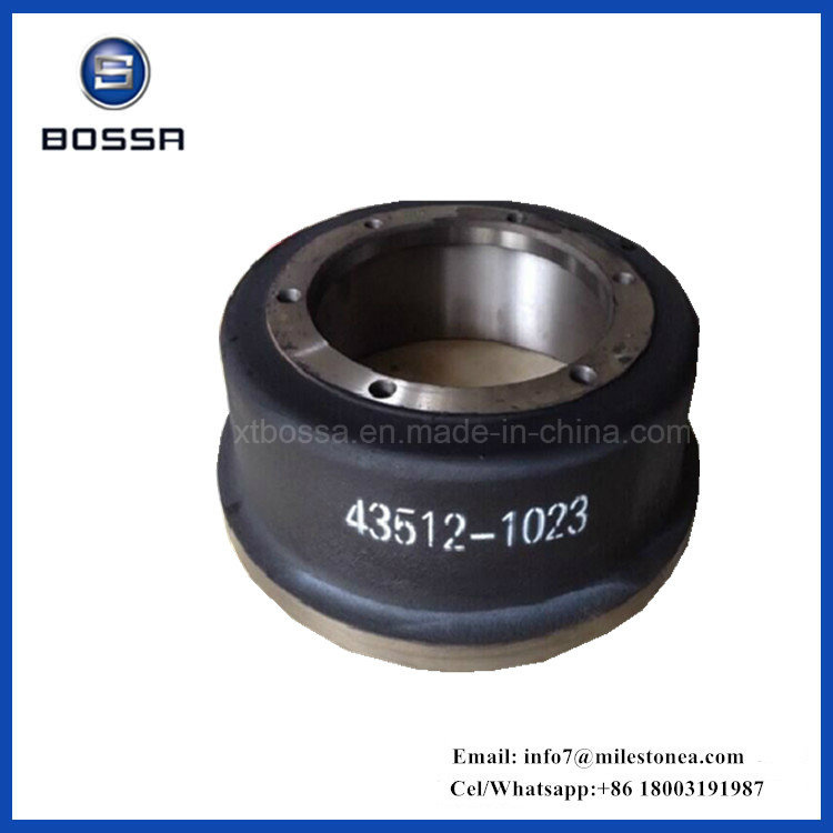 Manufacturer for Truck Brake Drum 43512-1023 for Hino, Scania, Mann, Iveco