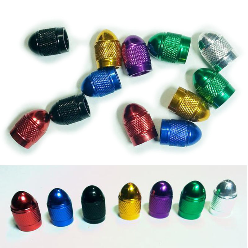 Universal American Mouth Car Wheel Tire Valves Colorful Automobile Bicycle Tyre Aluminum Alloy Air Valve Nozzle Cap Dust Cap