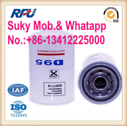 High Quality Oil Filter Auto Spare Parts for Daf Car 0267714
