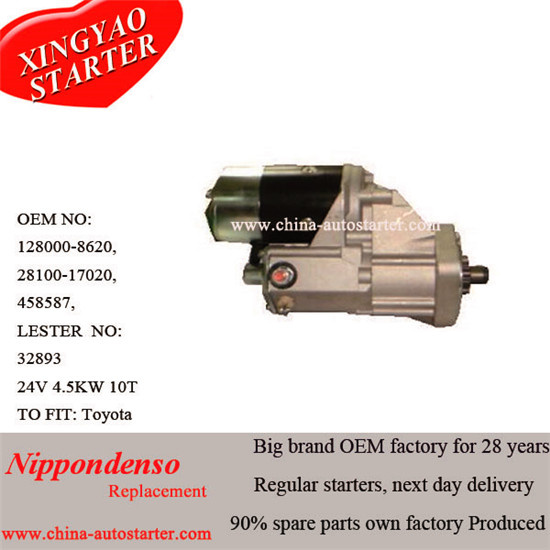 Commercial Auto Starter with Solenoid &Ignition Coil for Toyota (32893)