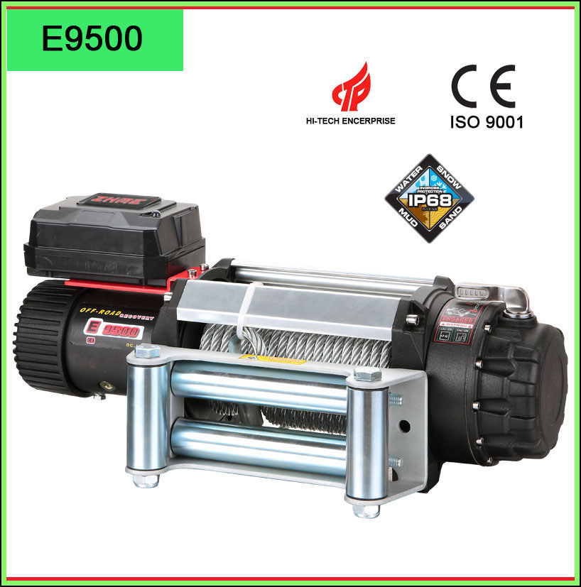 9500lbs Fast Line Speed Electric Winch with Wire Rope