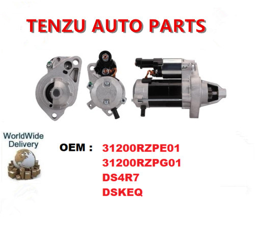 Starter for Honda, 4280004520, 4280004521, 4280004540, 31200rzpe01, 31200rzpg01, Dskeq