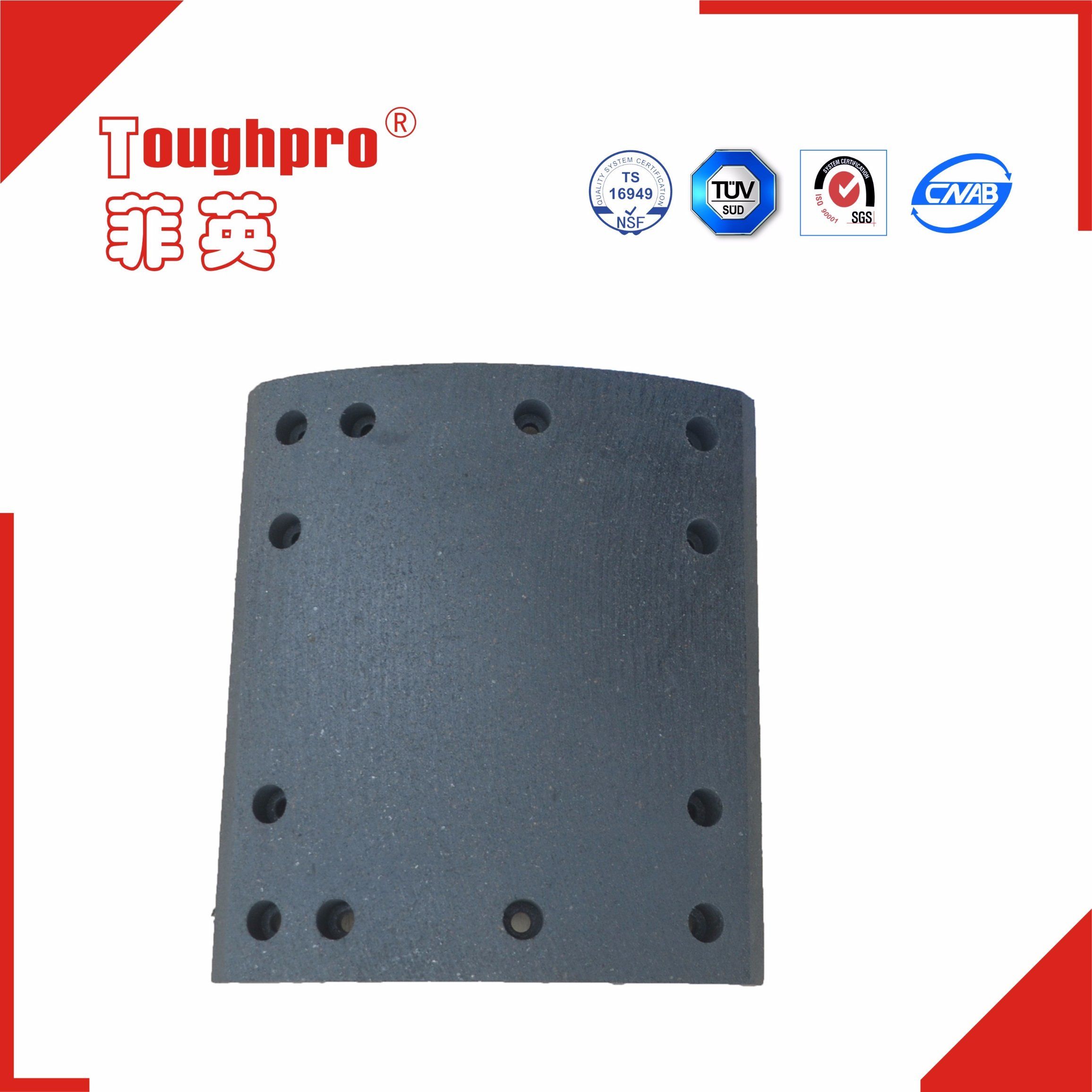Brake Lining for Heavy Duty Truck Brake Lining 19369/70, 4551 Friction Material