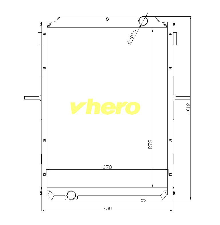 Air Conditioner All Aluminum Auto Radiator for Df Renault T13L0