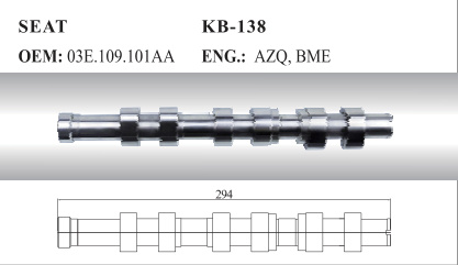 Auto Camshaft for Seat and Skoda (03e. 109.101AA)
