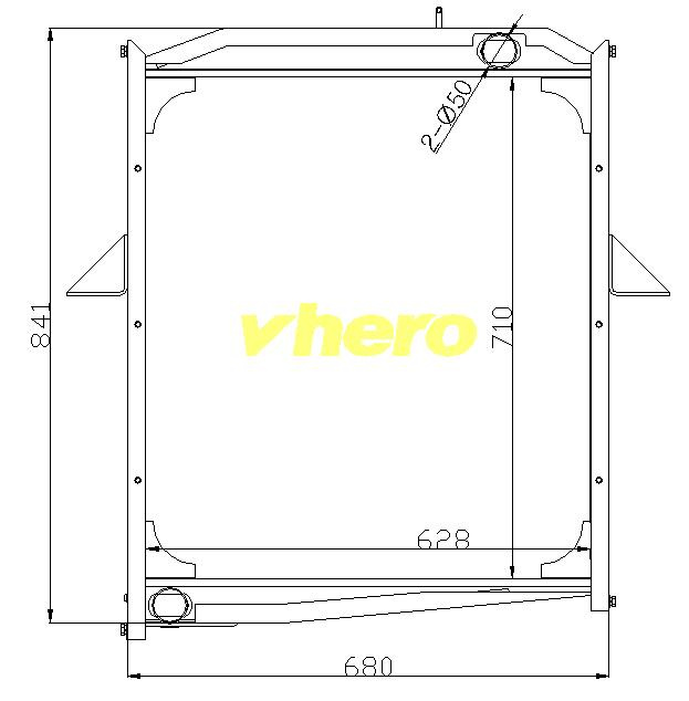 Heat Exchanger Aluminum Cooler Radiator for Truck FAW Jiefang 1301010-Q400