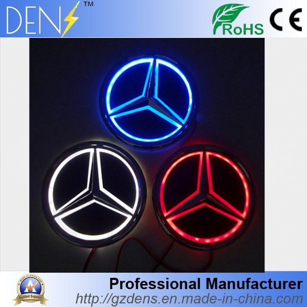 LED Light 4D Car Grill Trunk Badge Emblems