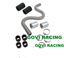 Flexibl Stainless Steel Radiator Hose Kits 20'' Polished End Cover