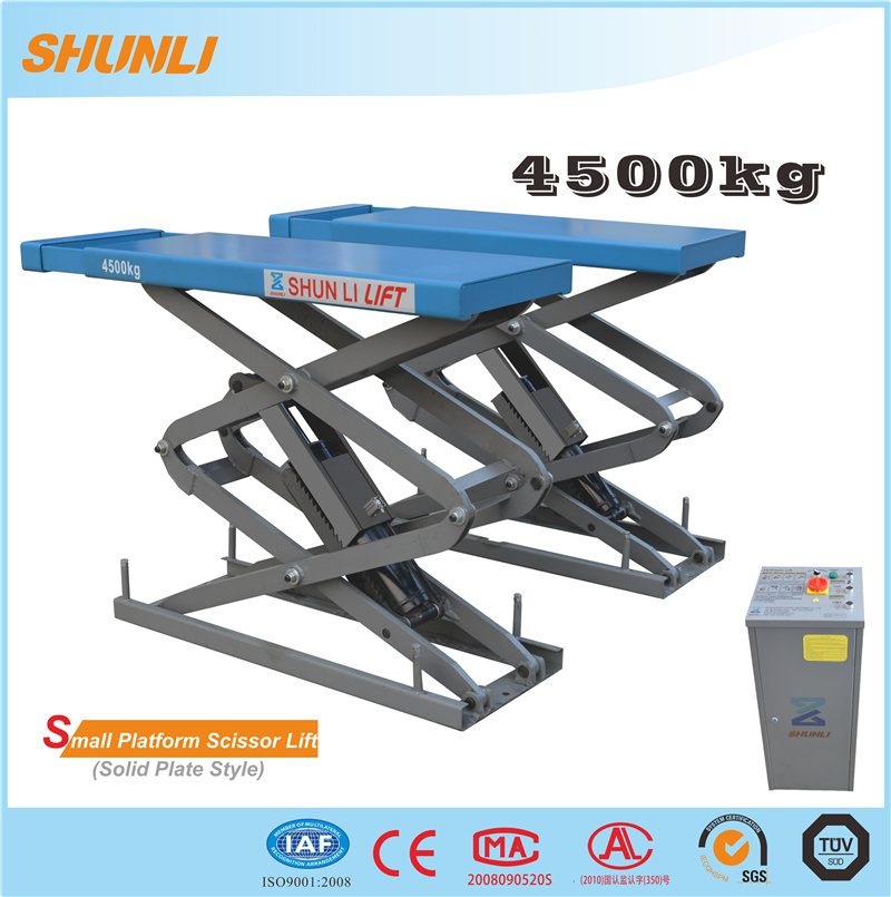 Ce Aapproved in-Ground Scissor Car Hoist