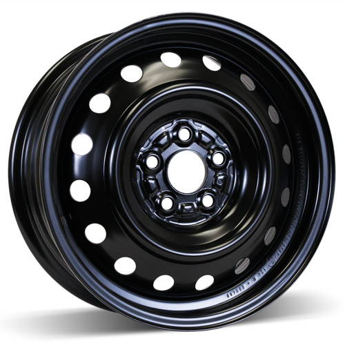15X6 (5-105) Black Winter Steel Wheel Rim