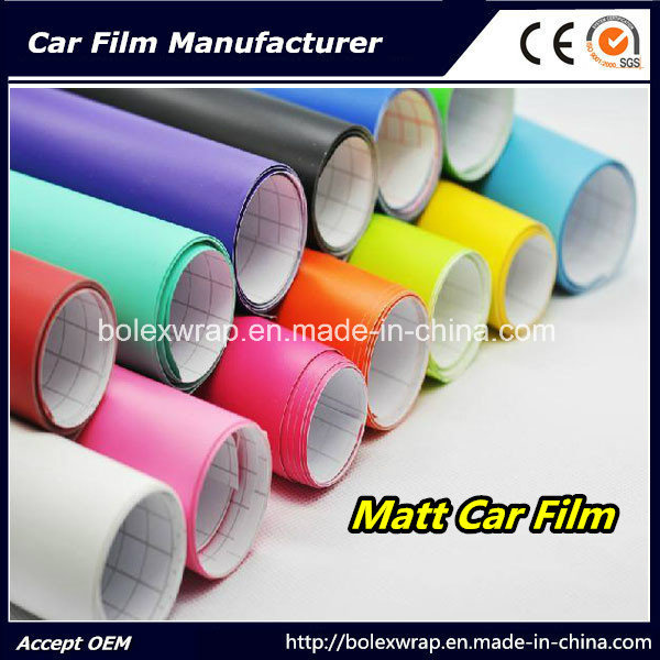 Self Adhesive Vinyl Glossy Colors Car Wrapping Vinyl Film, Car Matt Vinyl Wrap