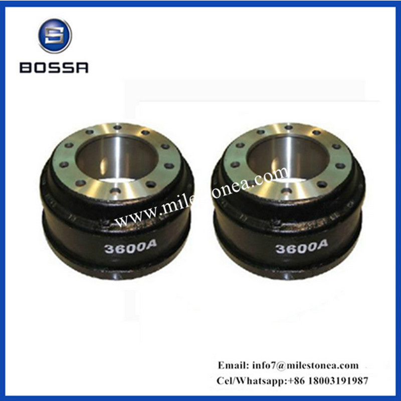 Heavy Duty Auto Parts Brake System Brake Drum 3600A 3600ax