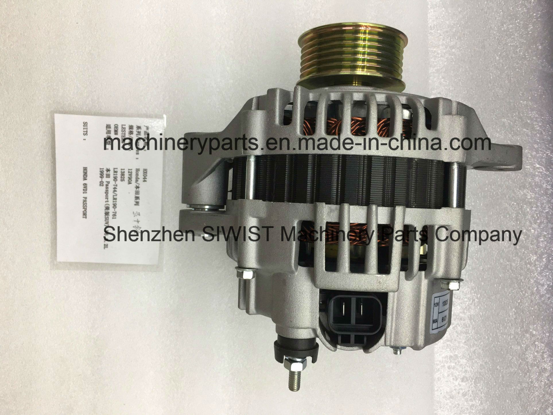 Alternator Lester13825 Lr190-744 Lr190-744r Lr190-761 2902768200 2902768300 8972043320 8973553400 for Honda Passport Isuzu Amigo Axiom 6vd1