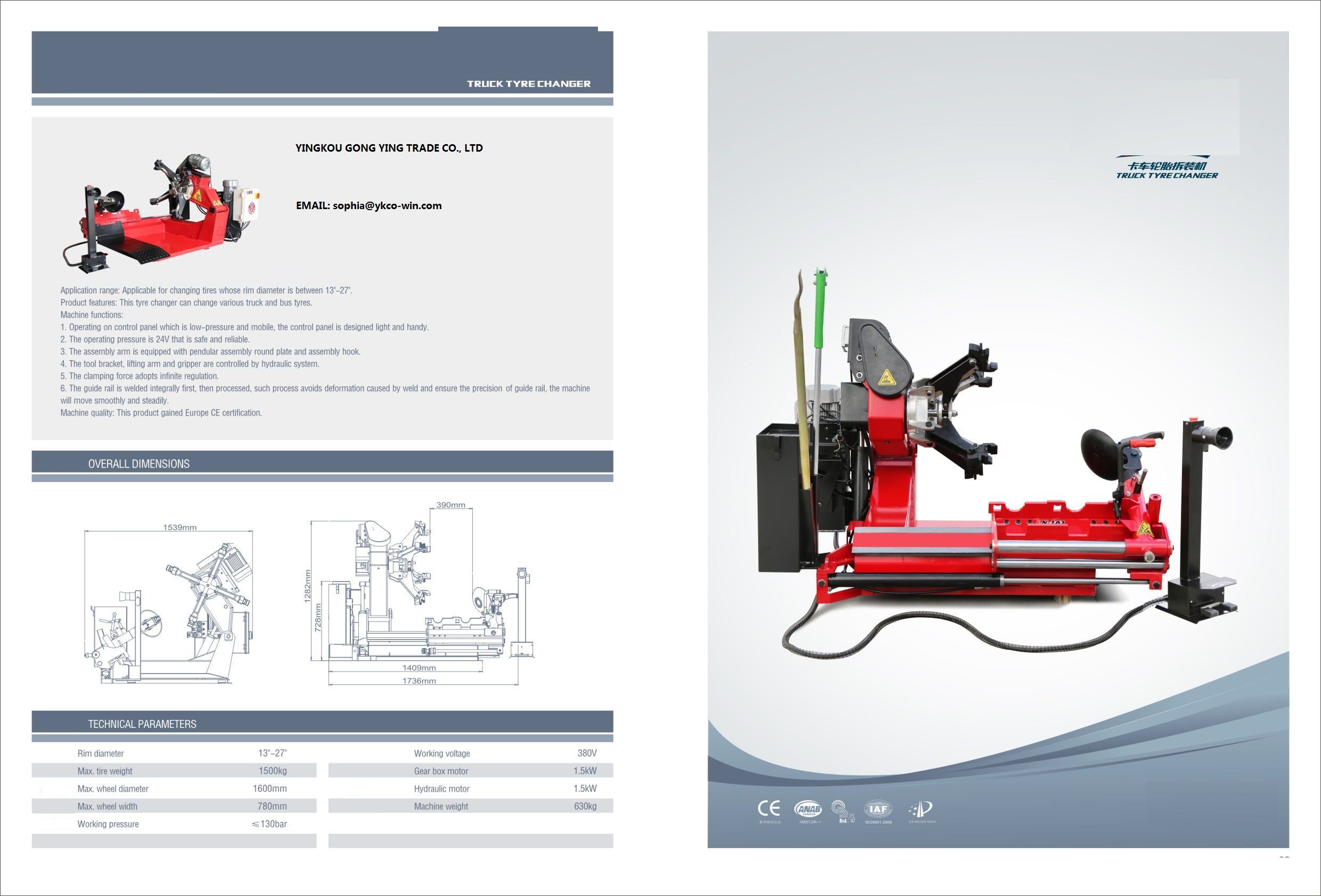 Truck Tire Changer, / Tyre Changer/